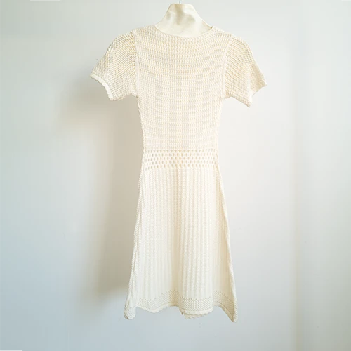 Cream Ribbed Sweater Dress Cream Ribbed Sweater Dress