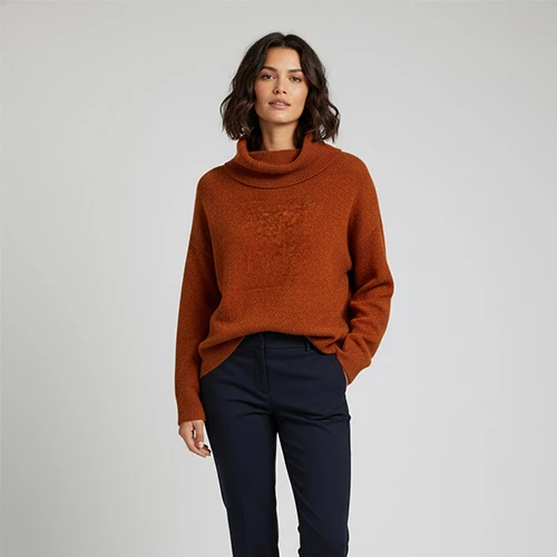 Orange Wool Sweater