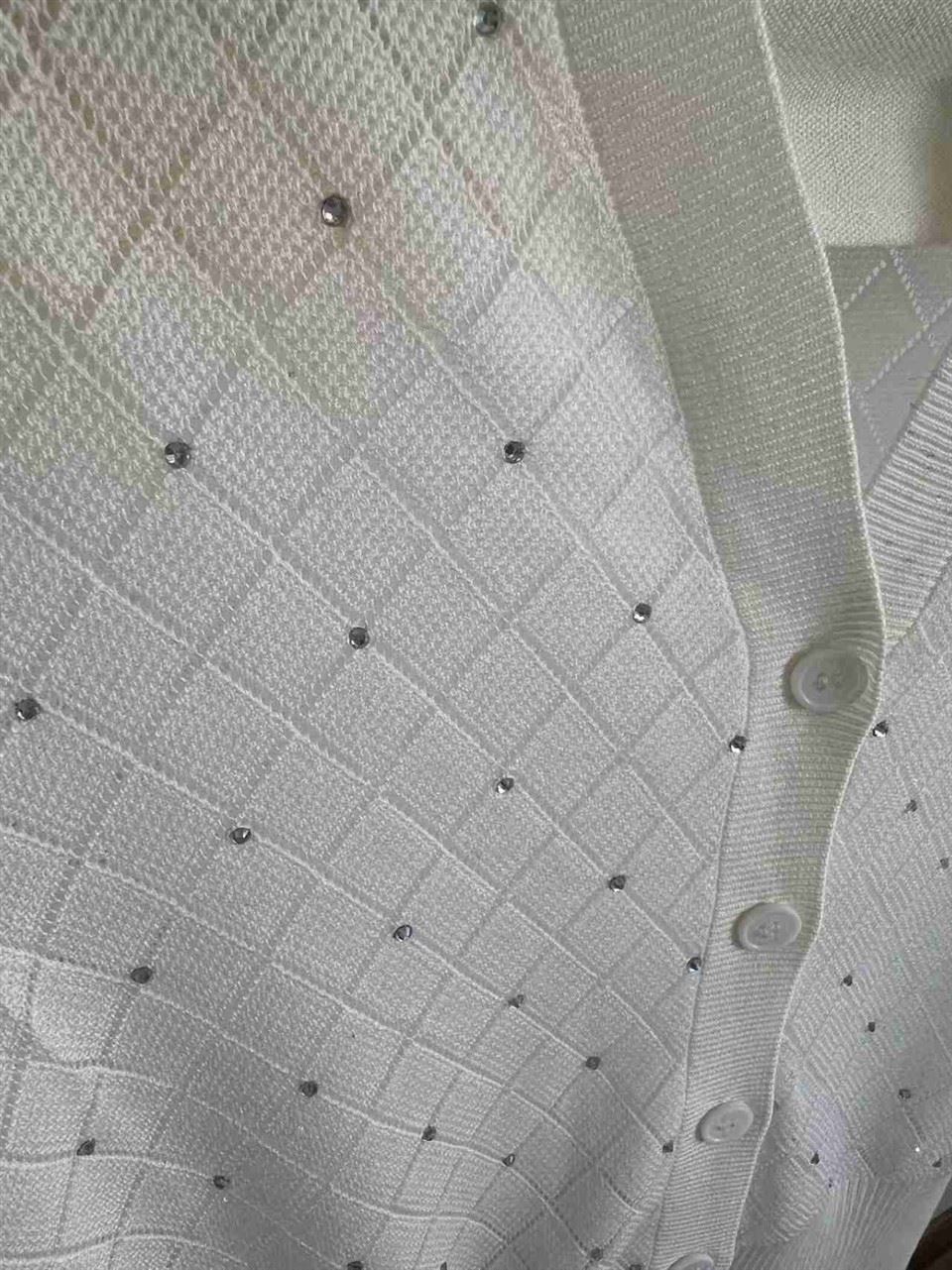 Pressed Diamond Knit Cardigan