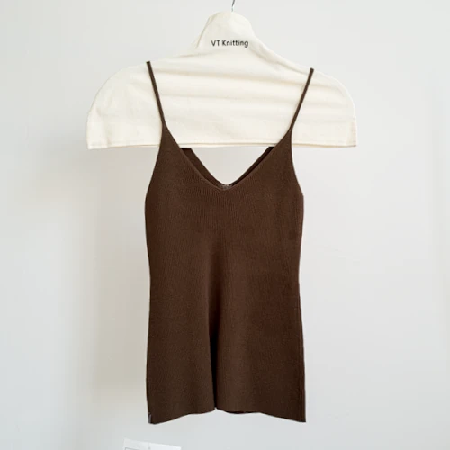 Ribbed V Neck Vest