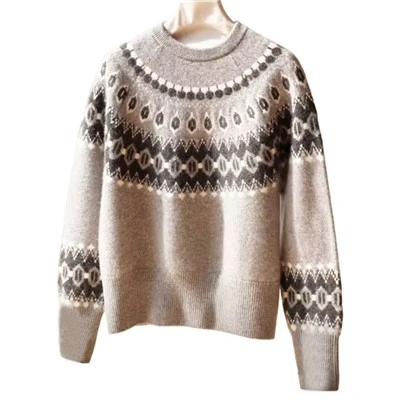 Tasarımcı Fair Isle Kazak